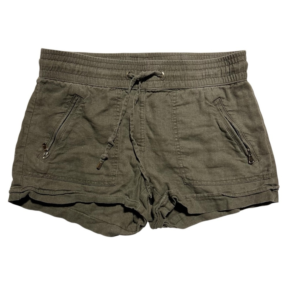Dynamite Green Cargo Shorts with Elastic Waistband
